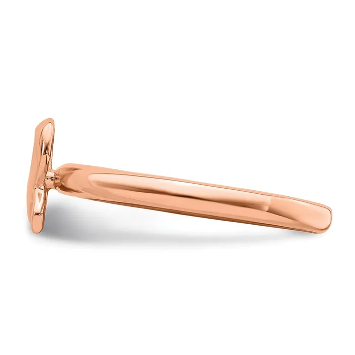 Sterling Silver Stackable Expressions Rose Gold Awareness Ribbon Ring QSK871 Stackable Expressions Rings Sterling Silver Stackable Expressions Rose Gold Awareness Ribbon Ring QSK871 Stackable Expressions Rings