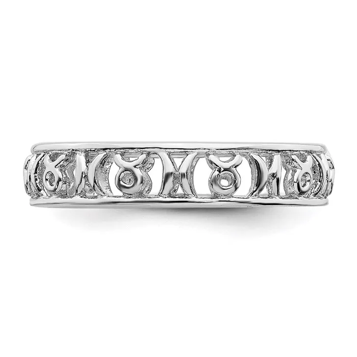 Sterling Silver Stackable Expressions Taurus Zodiac Ring QSK2013 Stackable Expressions Rings Sterling Silver Stackable Expressions Taurus Zodiac Ring QSK2013 Stackable Expressions Rings