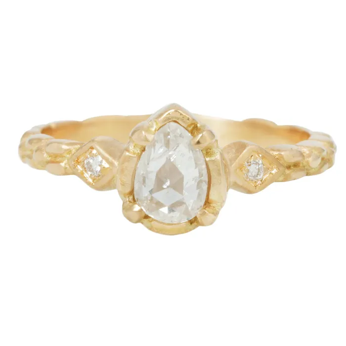 Susan Highsmith Rings Majestic Pear Diamond Ring
