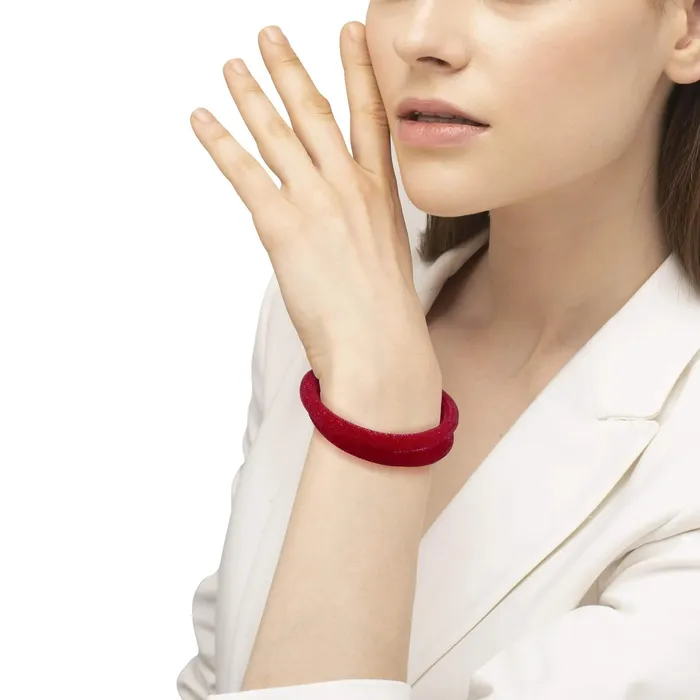 Swarovski Bracelets Swarovski Womens Bracelet Stardust 1534 Inch Red Crystal Double Wrap 5184845