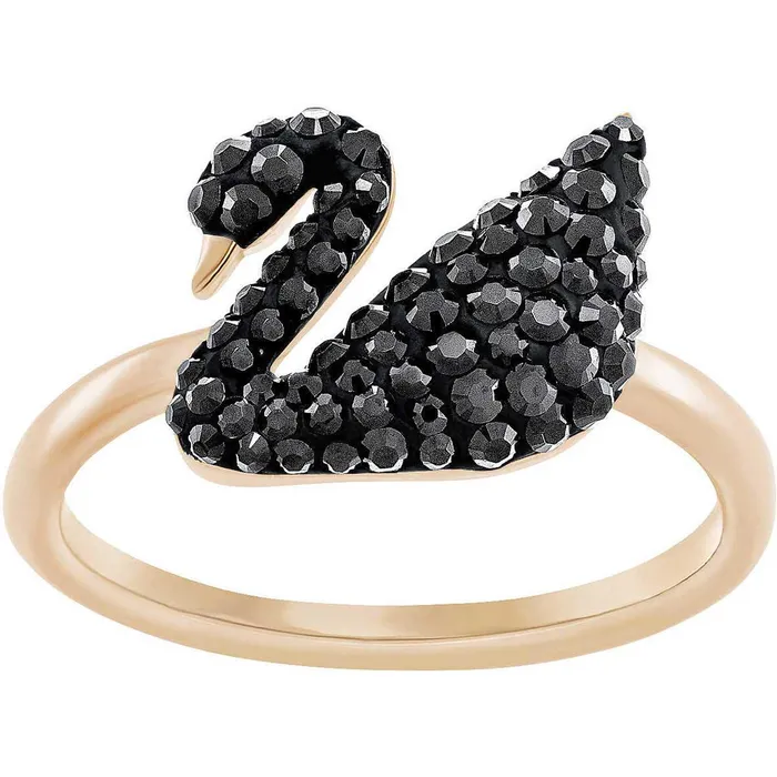 Swarovski Rings Swarovski Womens Ring Iconic Swan Black Crystal Rose Gold Size 58 5366580 Swarovski Rings Swarovski Womens Ring Iconic Swan Black Crystal Rose Gold Size 58 5366580