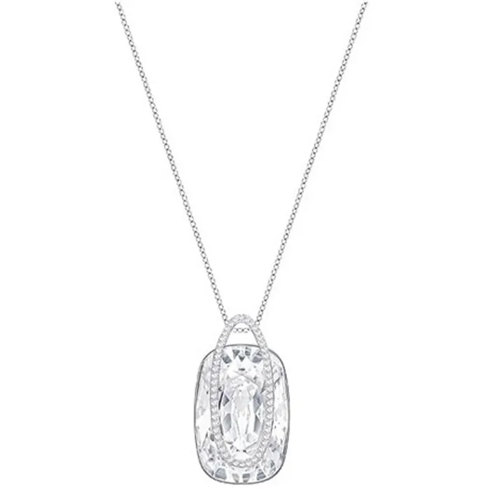 Swarovski Womens Necklace Holding Silver Tone Rhodium 5292829 Swarovski Necklaces