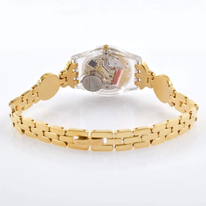 Swatch Bracelets Swatch Womens Watch Masterglam Quartz Silver and Gold Tone Dial Bracelet LK369G Swatch Bracelets Swatch Womens Watch Masterglam Quartz Silver and Gold Tone Dial Bracelet LK369G