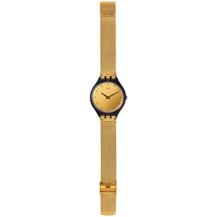 Swatch Bracelets Swatch Womens Watch Skin Skinmoka Champagne Dial Yellow Gold Bracelet SVOC100M Swatch Bracelets Swatch Womens Watch Skin Skinmoka Champagne Dial Yellow Gold Bracelet SVOC100M