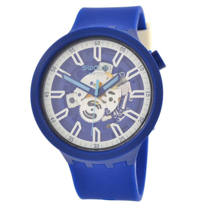 Swatch Unisex Watch Monthly Drops Iswatch Blue Quartz Skeleton Dial SB01N102 Swatch Watches Swatch Unisex Watch Monthly Drops Iswatch Blue Quartz Skeleton Dial SB01N102 Swatch Watches