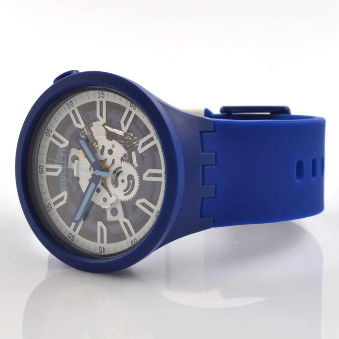Swatch Unisex Watch Monthly Drops Iswatch Blue Quartz Skeleton Dial SB01N102 Swatch Watches Swatch Unisex Watch Monthly Drops Iswatch Blue Quartz Skeleton Dial SB01N102 Swatch Watches