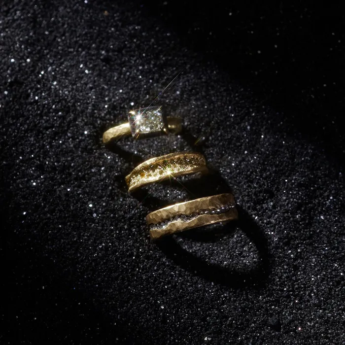TAP By Todd Pownell Rings Diamond Valley Gold Fissure Ring