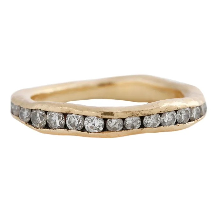 TAP By Todd Pownell Rings Hammered Eternity Ring
