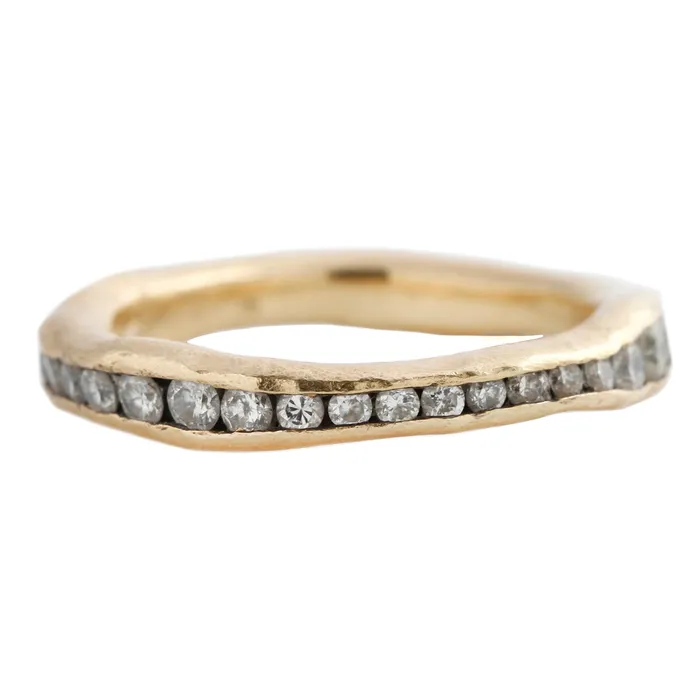 TAP By Todd Pownell Rings Hammered Eternity Ring