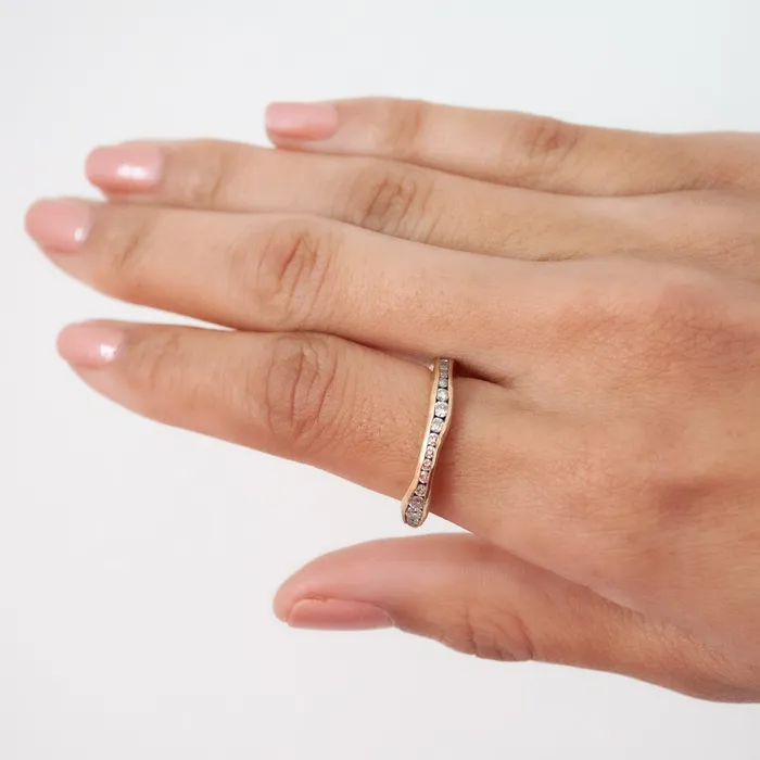 TAP By Todd Pownell Rings Hammered Eternity Ring
