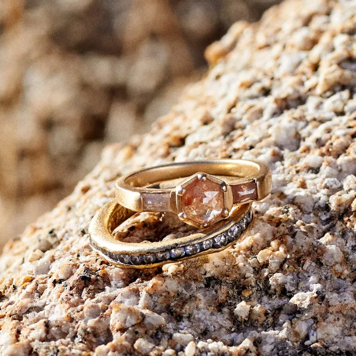 TAP By Todd Pownell Rings Hammered Eternity Ring