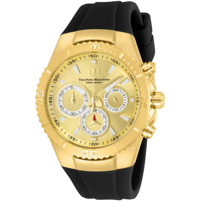 TechnoMarine Rings Technomarine Womens Watch Manta Sea Chronograph Gold and Silver Dial TM218035