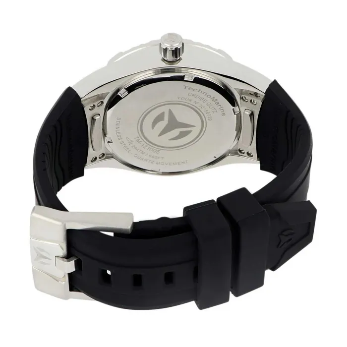 TechnoMarine Technomarine Mens Watch Cruise Glitz Blue Dial Black Silicone Strap TM121095 Watches TechnoMarine Technomarine Mens Watch Cruise Glitz Blue Dial Black Silicone Strap TM121095 Watches