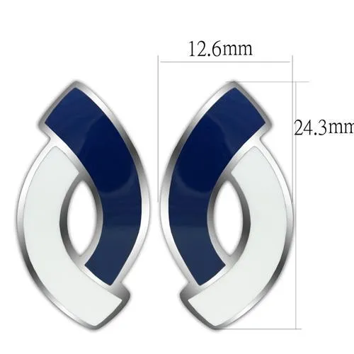 TK235 High polished no plating Stainless Steel Earrings with No Stone Alamode Earrings