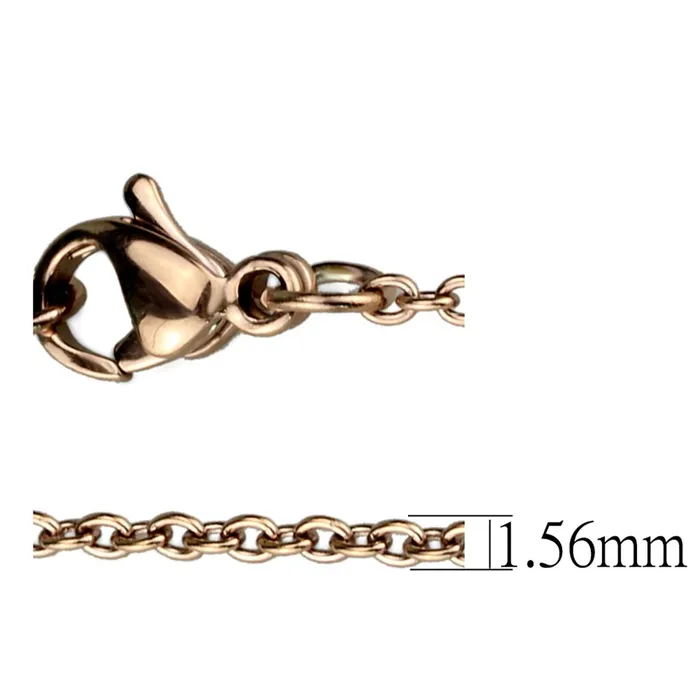 TK2422R IP Rose GoldIon Plating Stainless Steel Chain with No Stone Alamode Bracelets