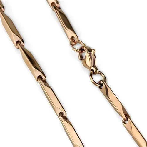 TK2442R IP Rose GoldIon Plating Stainless Steel Chain with No Stone Alamode Bracelets