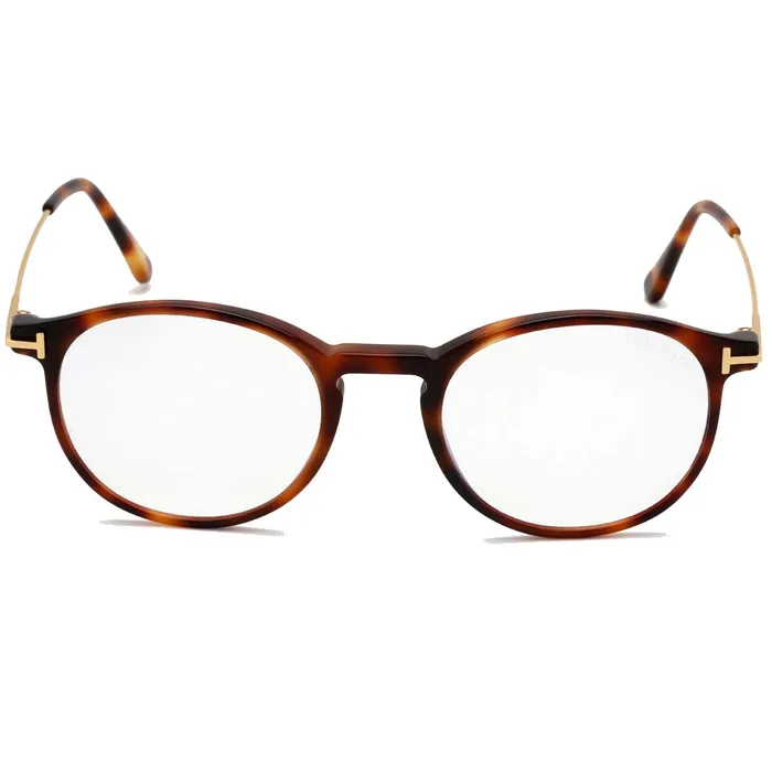 Tom Ford Mens Eyeglasses Blonde Havana Round FullRim Frame 51 mm FT5759B 053 Tom Ford Rings