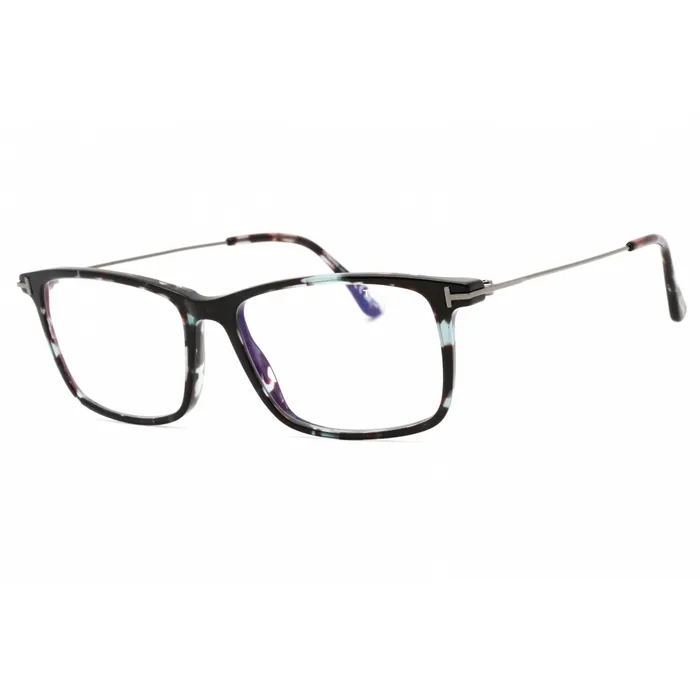Tom Ford Rings Tom Ford Mens Eyeglasses Colored Havana Acetate Rectangular Frame FT5758B 055 Tom Ford Rings Tom Ford Mens Eyeglasses Colored Havana Acetate Rectangular Frame FT5758B 055