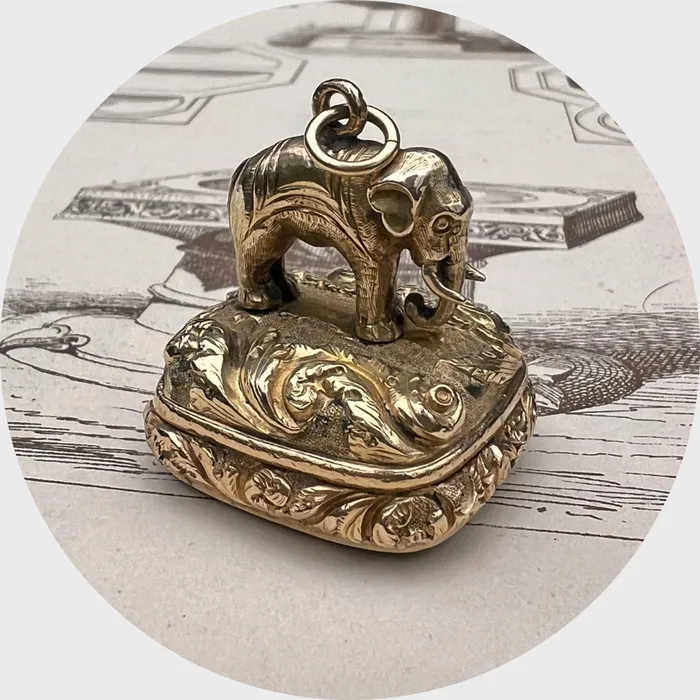 Victorian Elephant Watch Fob Pendant 21stfinds Watches