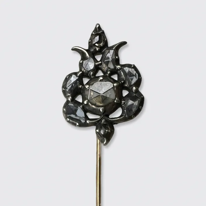 Victorian RoseCut Diamond Stick Pin 21stfinds Rings Victorian RoseCut Diamond Stick Pin 21stfinds Rings