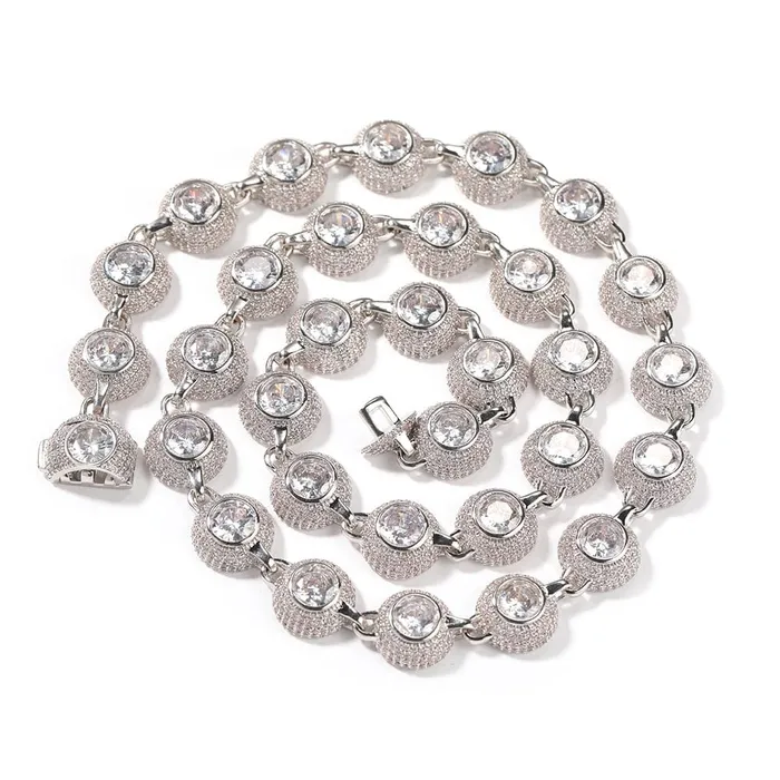 VVS Jewelry Bracelets 12mm Bowl Shaped Iced out Chain or Bracelet