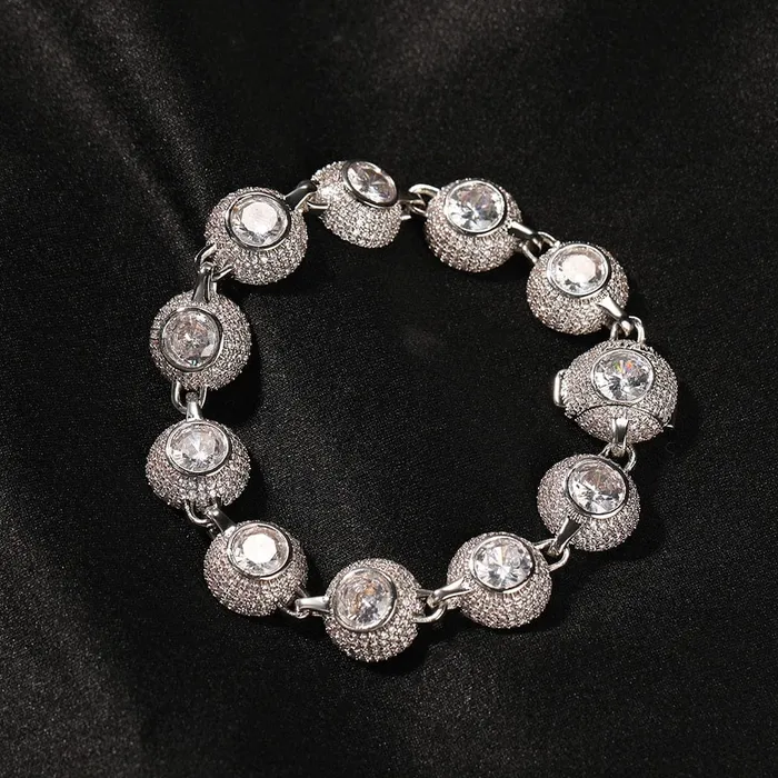 VVS Jewelry Bracelets 12mm Bowl Shaped Iced out Chain or Bracelet