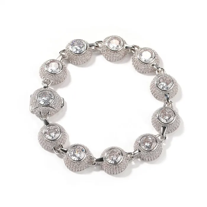 VVS Jewelry Bracelets 12mm Bowl Shaped Iced out Chain or Bracelet