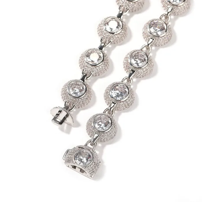 VVS Jewelry Bracelets 12mm Bowl Shaped Iced out Chain or Bracelet