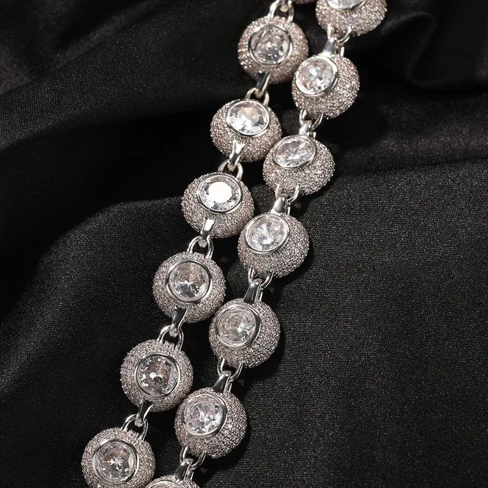 VVS Jewelry Bracelets 12mm Bowl Shaped Iced out Chain or Bracelet