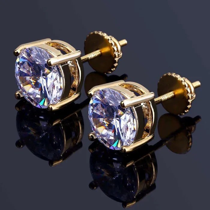 VVS Jewelry Classic Ice Stud Earrings Earrings