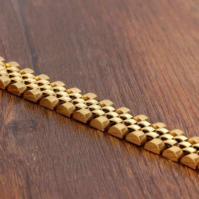 VVS Jewelry Gold Watch Band Bracelet Bracelets VVS Jewelry Gold Watch Band Bracelet Bracelets