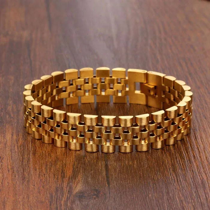 VVS Jewelry Gold Watch Band Bracelet Bracelets VVS Jewelry Gold Watch Band Bracelet Bracelets