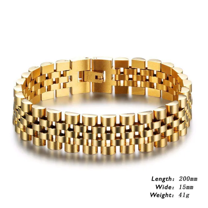 VVS Jewelry Gold Watch Band Bracelet Bracelets VVS Jewelry Gold Watch Band Bracelet Bracelets