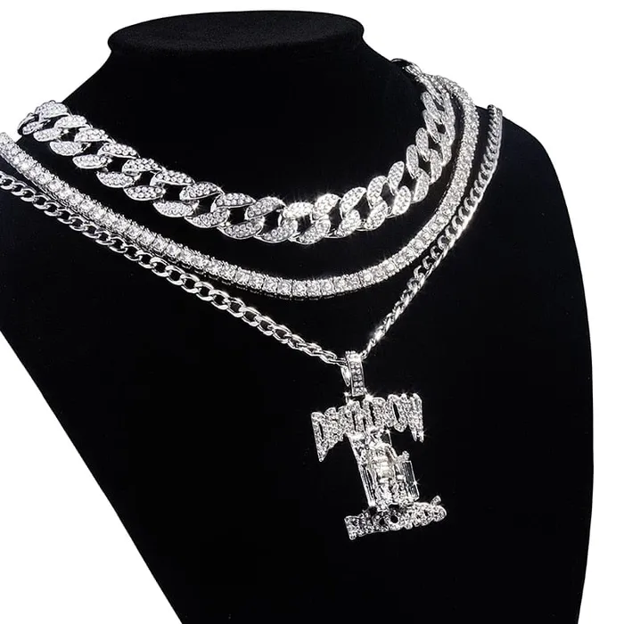 VVS Jewelry Icy Death Row Records Pendant Chain Bundle Necklaces