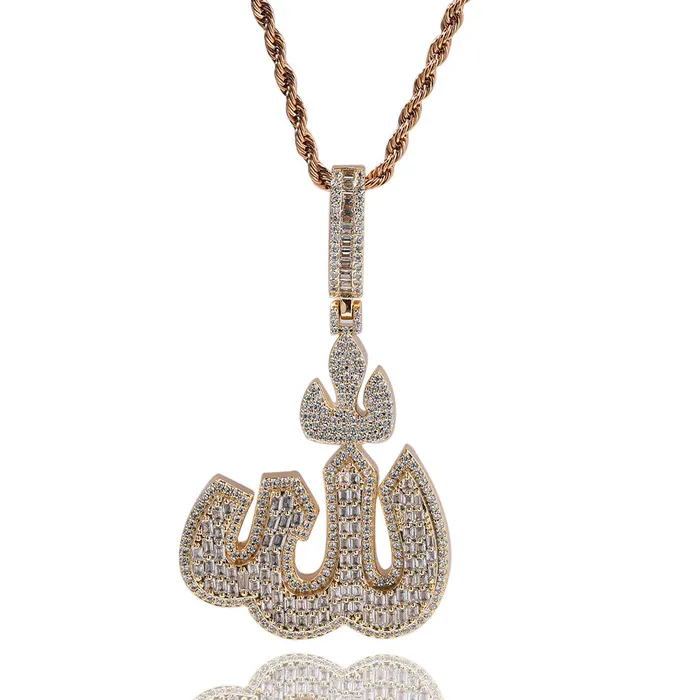 VVS Jewelry Necklaces VVS JEWELRY ICY ALLAH PENDANT NECKLACE
