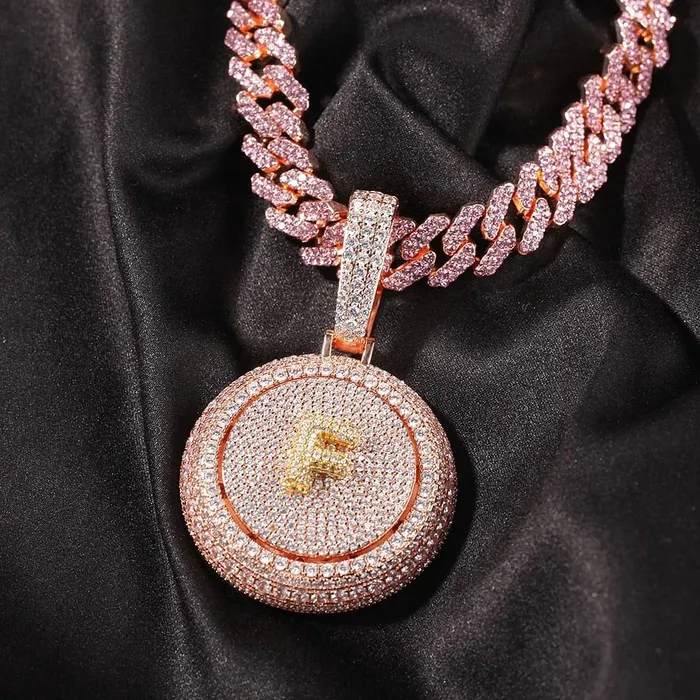 VVS Jewelry VVS Jewelry Rotating Custom Pendant Necklaces