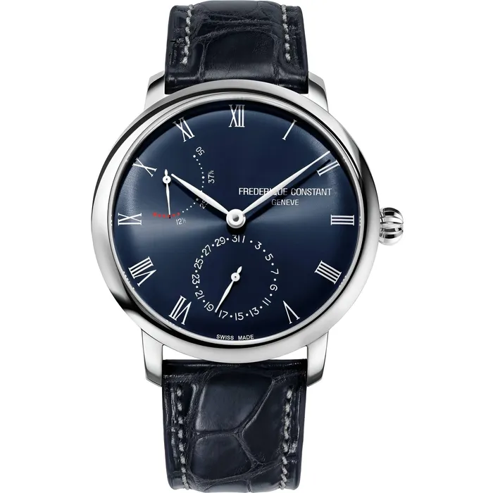 Watches Frederique Constant Frederique Constant Mens Watch Slimline Power Reserve Blue Dial 723NR3S6 Watches Frederique Constant Frederique Constant Mens Watch Slimline Power Reserve Blue Dial 723NR3S6