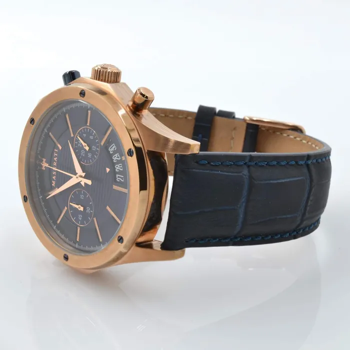 Watches Maserati Maserati Mens Chronograph Watch Circuito Blue Leather Strap R8871627002 Watches Maserati Maserati Mens Chronograph Watch Circuito Blue Leather Strap R8871627002