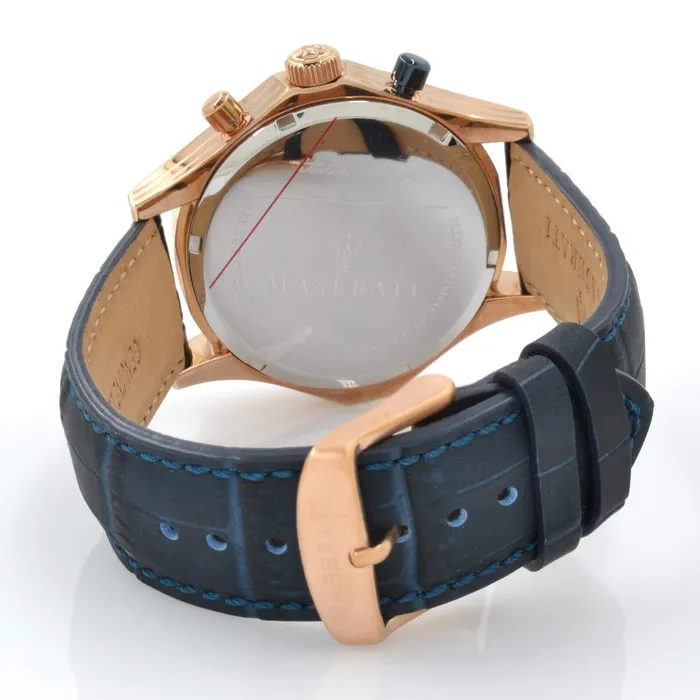 Watches Maserati Maserati Mens Chronograph Watch Circuito Blue Leather Strap R8871627002 Watches Maserati Maserati Mens Chronograph Watch Circuito Blue Leather Strap R8871627002