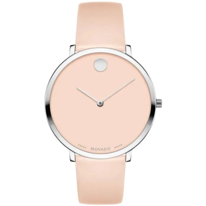 Watches Movado Womens Quartz Watch Modern 47 Quartz Light Pink Dial Leather Strap 0607388 Movado Watches Movado Womens Quartz Watch Modern 47 Quartz Light Pink Dial Leather Strap 0607388 Movado