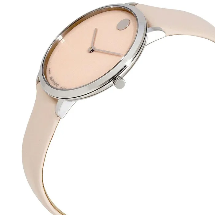 Watches Movado Womens Quartz Watch Modern 47 Quartz Light Pink Dial Leather Strap 0607388 Movado Watches Movado Womens Quartz Watch Modern 47 Quartz Light Pink Dial Leather Strap 0607388 Movado