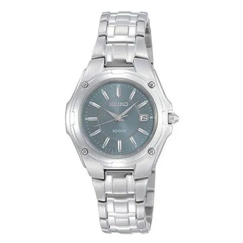 Watches Seiko Seiko SXDB45 Womens Quartz Blue Dial Stainless Steel Watch