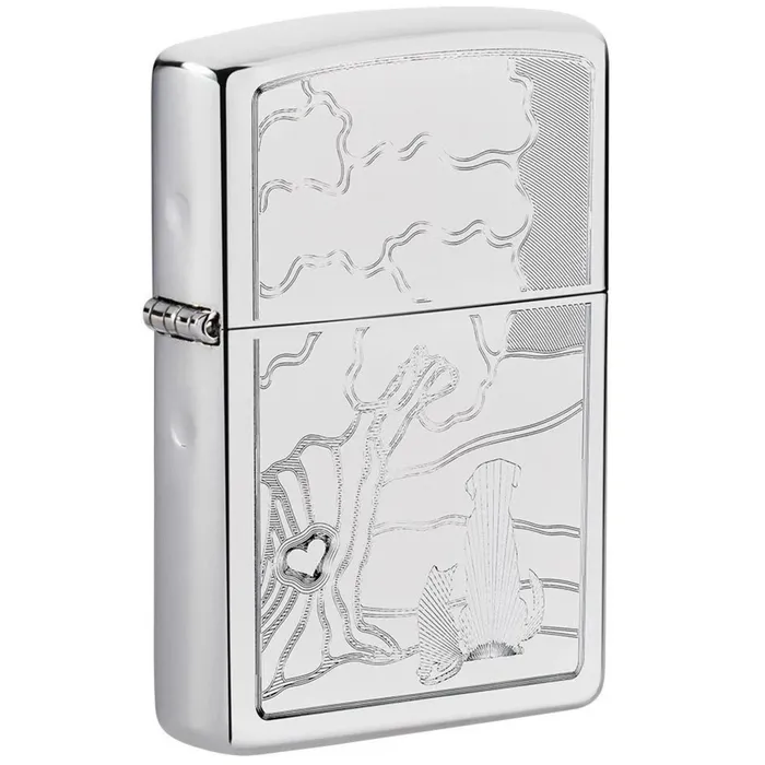 Zippo Pocket Lighter Pet and Tree Design High Polish Chrome Metal 49258 Zippo Necklaces Zippo Pocket Lighter Pet and Tree Design High Polish Chrome Metal 49258 Zippo Necklaces
