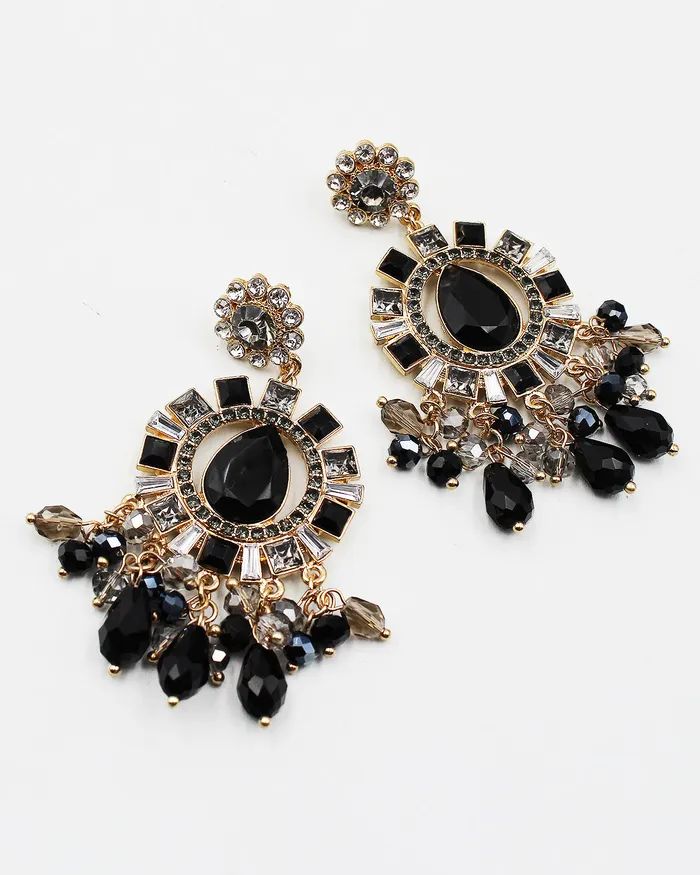 071422 Earrings Crystal Bling Chandelier Earrings 071422 Earrings Crystal Bling Chandelier Earrings