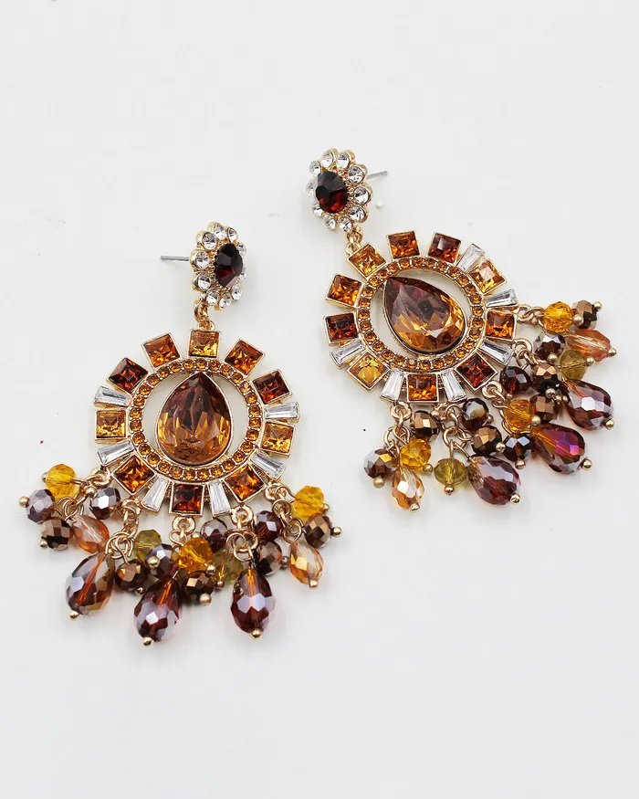 071422 Earrings Crystal Bling Chandelier Earrings 071422 Earrings Crystal Bling Chandelier Earrings