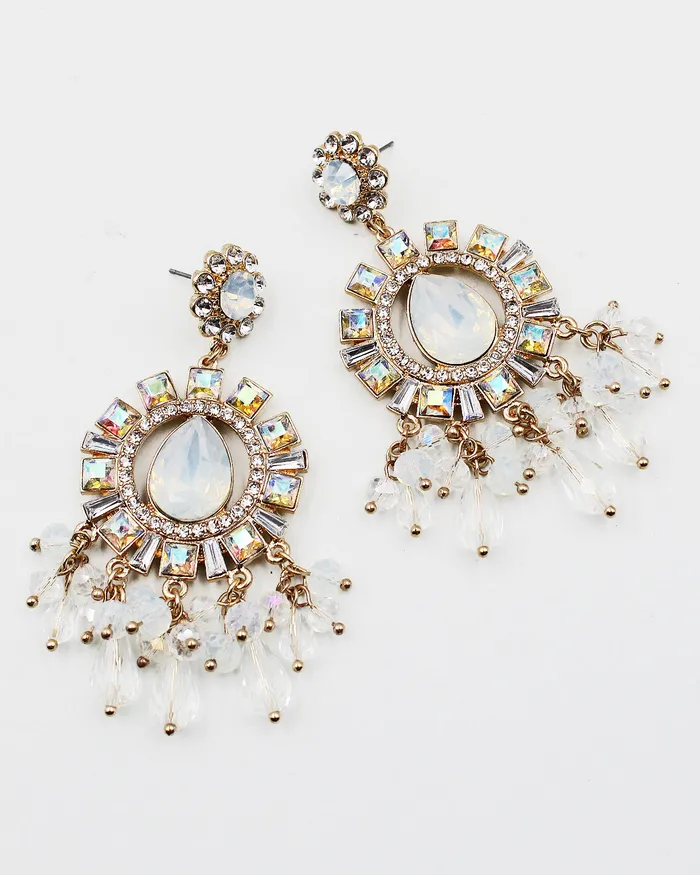 071422 Earrings Crystal Bling Chandelier Earrings 071422 Earrings Crystal Bling Chandelier Earrings