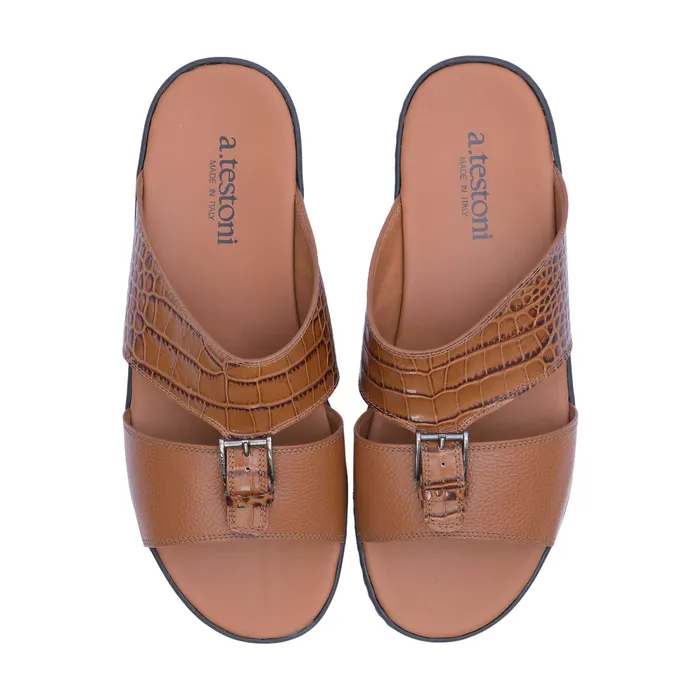 ATestoni Mens TLM PrCroc Calf Sandal A Testoni Rings ATestoni Mens TLM PrCroc Calf Sandal A Testoni Rings