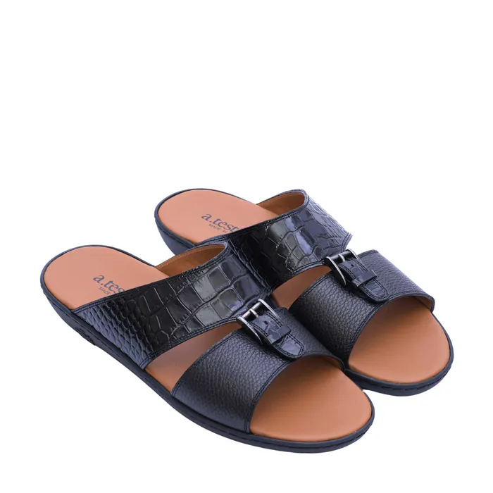 ATestoni Mens TLM PrCroc Calf Sandal A Testoni Rings ATestoni Mens TLM PrCroc Calf Sandal A Testoni Rings