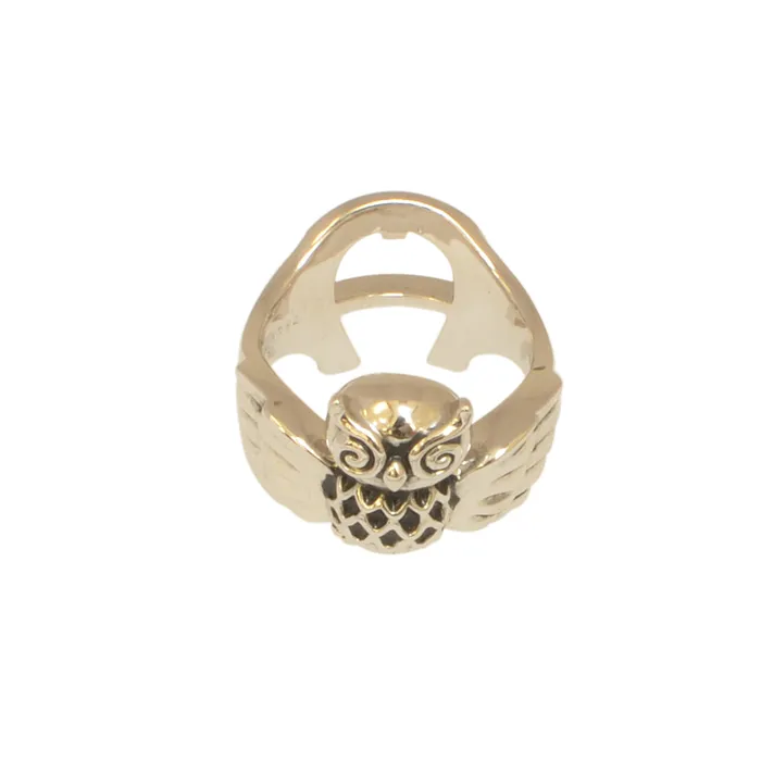 Aigner Aigner Ring Rhodium Owl 54Mm Size 7 Rings
