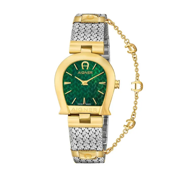 Aigner AIGNER Womens Cremona Green Dial Mesh Bracelet Watch Bracelets Aigner AIGNER Womens Cremona Green Dial Mesh Bracelet Watch Bracelets